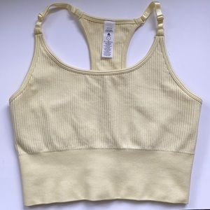 Balance athletica yellow linear top size large